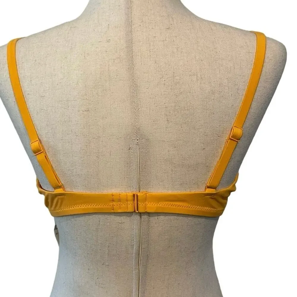 Women’s‎ aerie bikini top Tie accent. Vibrant, orange size  L  new tag.
